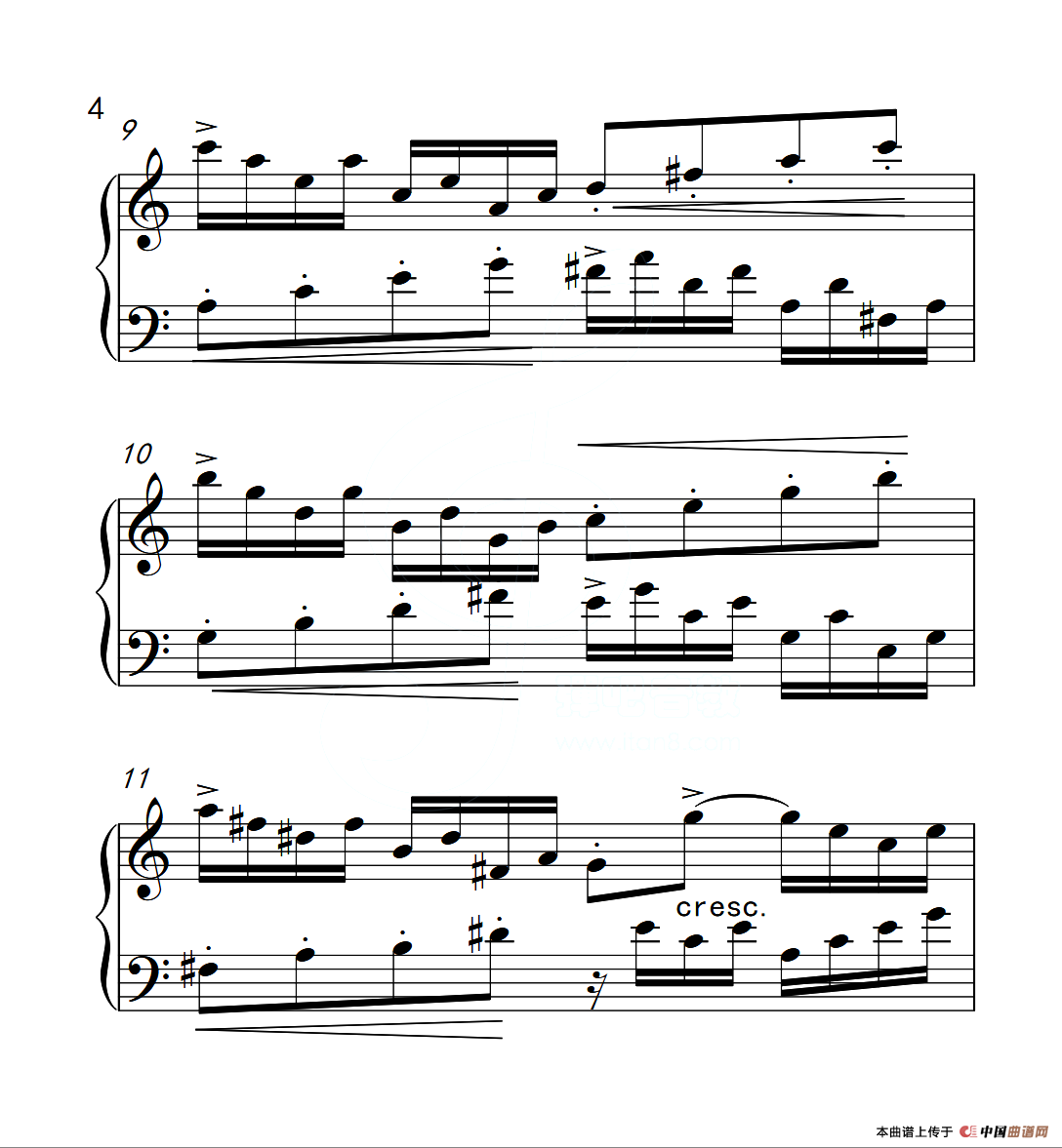 第六级B组 二部创意曲（中国音乐学院钢琴考级作品1~6级）