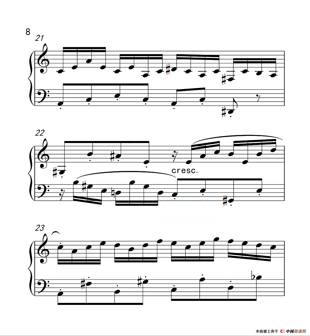 第六级B组 二部创意曲（中国音乐学院钢琴考级作品1~6级）