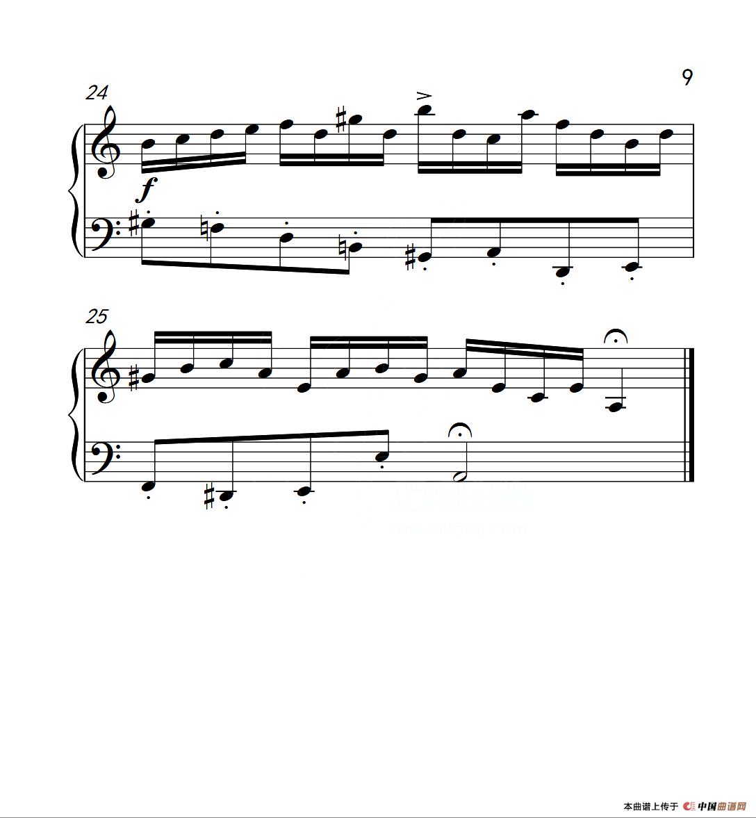 第六级B组 二部创意曲（中国音乐学院钢琴考级作品1~6级）