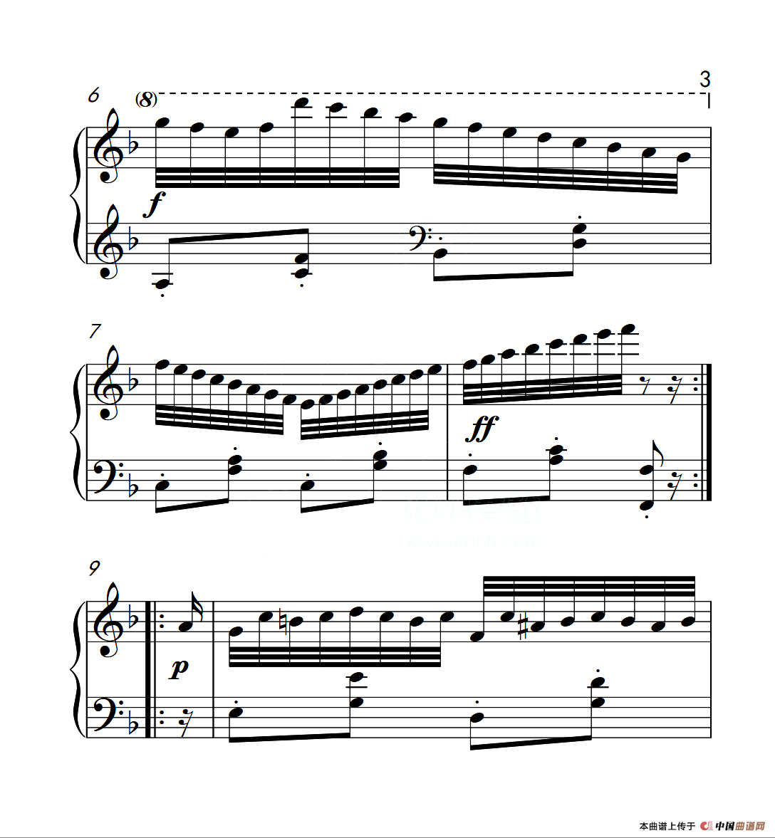 第六级B组 练习曲（中国音乐学院钢琴考级作品1~6级）