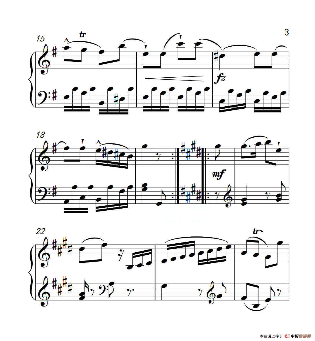 第六级A组 奏鸣曲（中国音乐学院钢琴考级作品1~6级）