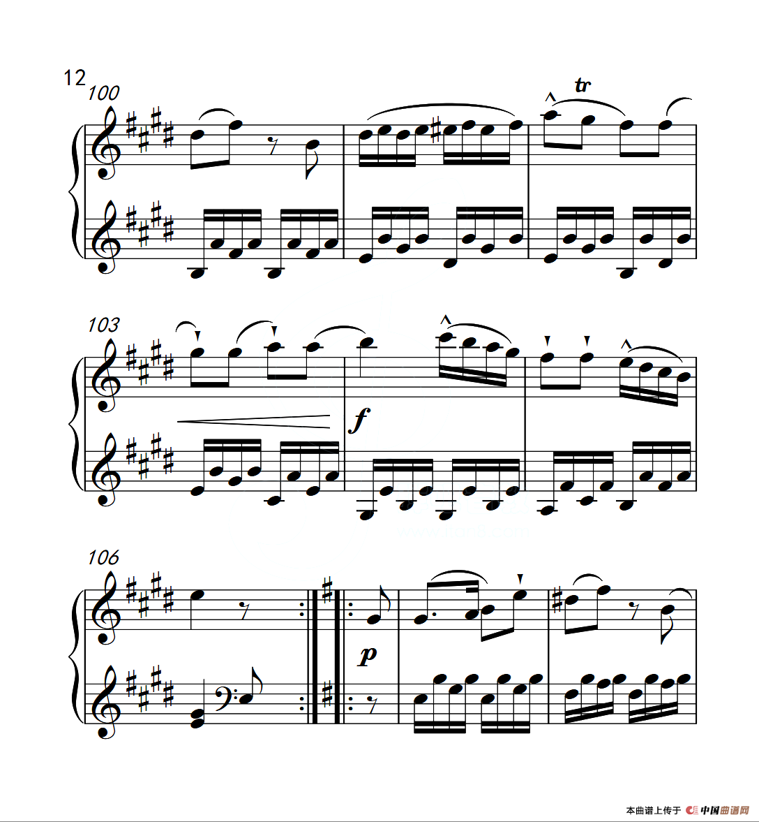 第六级A组 奏鸣曲（中国音乐学院钢琴考级作品1~6级）