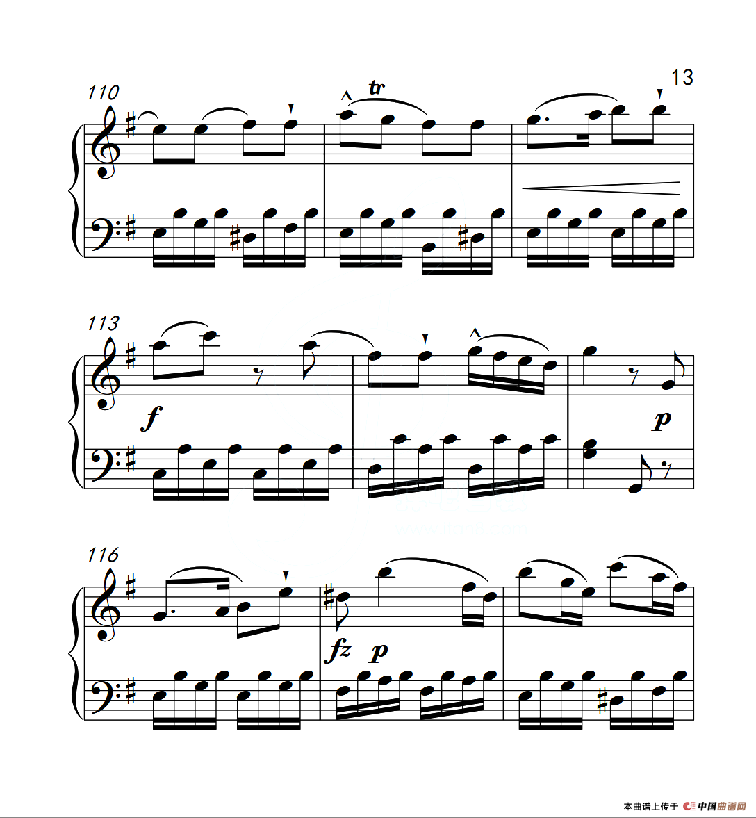 第六级A组 奏鸣曲（中国音乐学院钢琴考级作品1~6级）