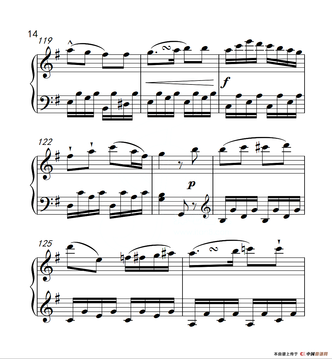 第六级A组 奏鸣曲（中国音乐学院钢琴考级作品1~6级）