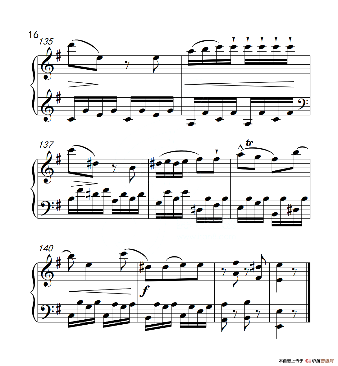 第六级A组 奏鸣曲（中国音乐学院钢琴考级作品1~6级）