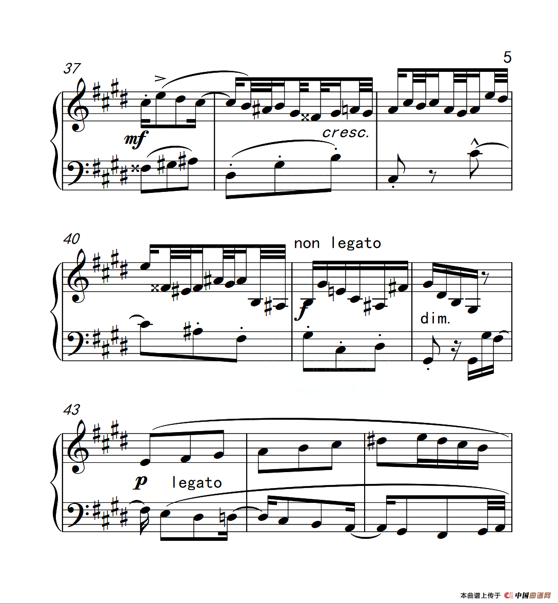 第六级A组 二部创意曲（中国音乐学院钢琴考级作品1~6级）