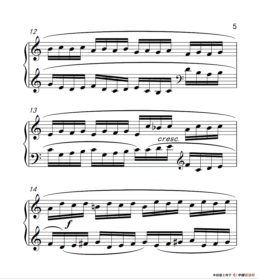 第六级A组 练习曲（中国音乐学院钢琴考级作品1~6级）