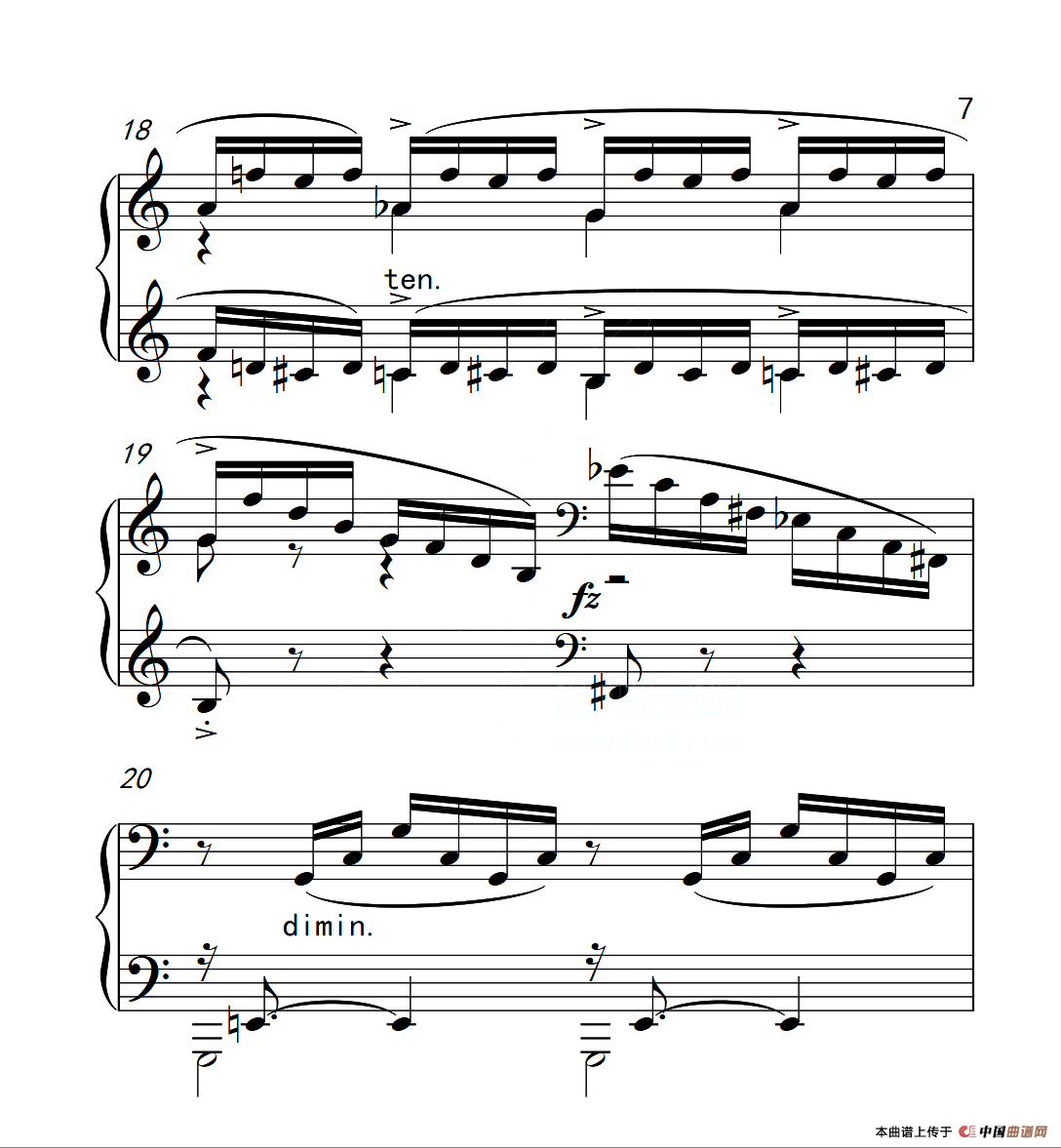 第六级A组 练习曲（中国音乐学院钢琴考级作品1~6级）