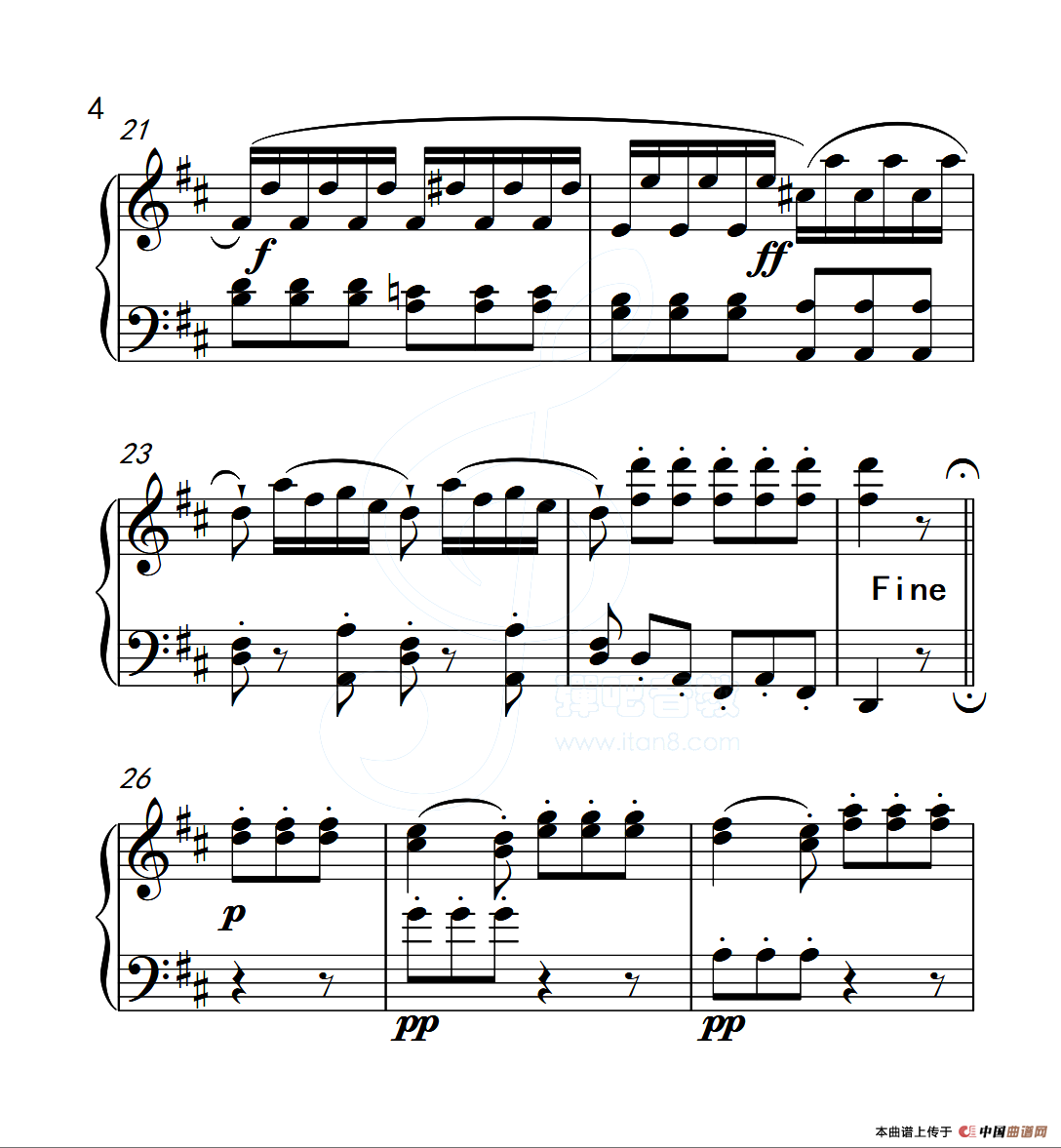 第五级B组 回旋曲（中国音乐学院钢琴考级作品1~6级）