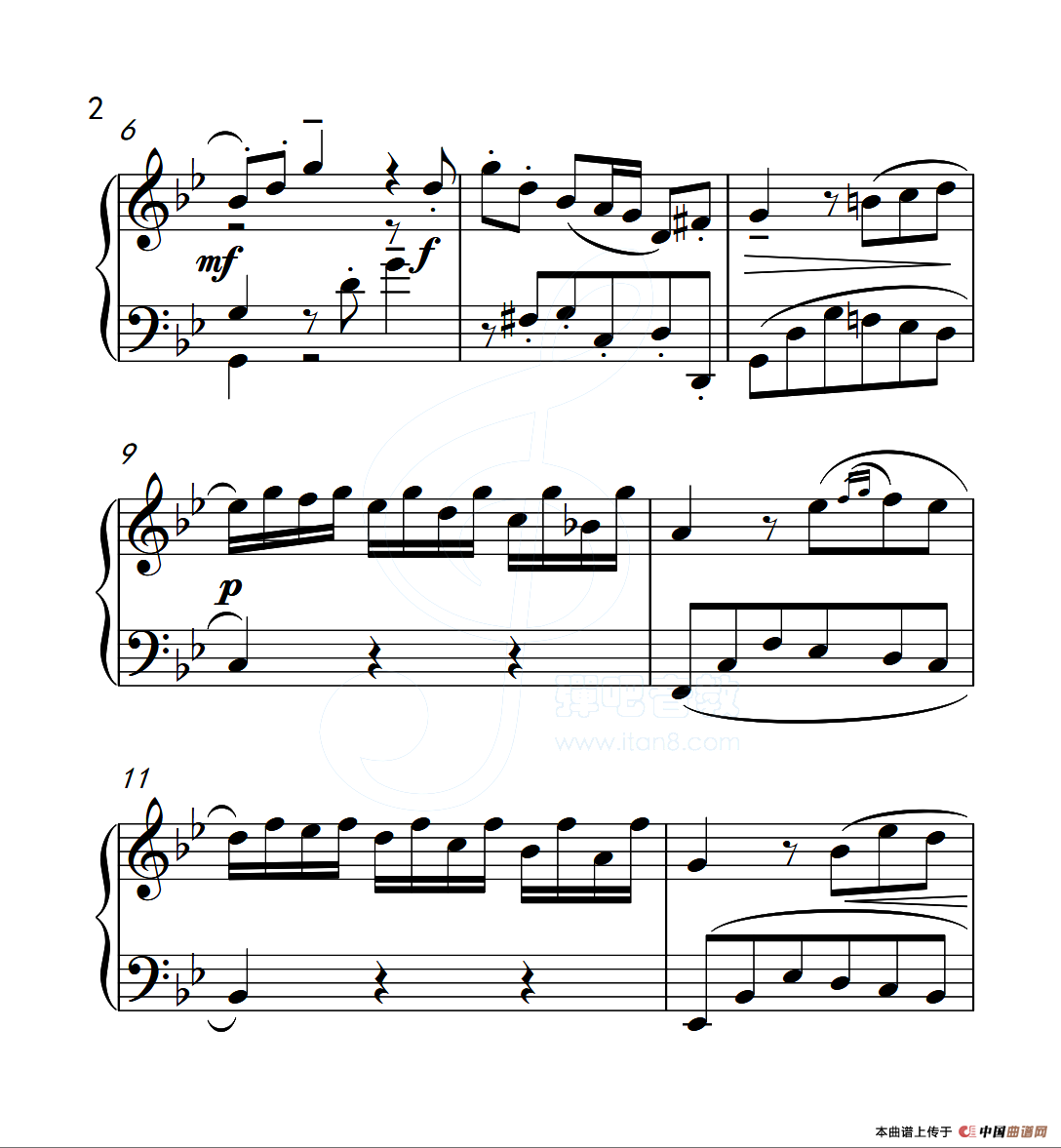 第五级B组 幻想曲（中国音乐学院钢琴考级作品1~6级）