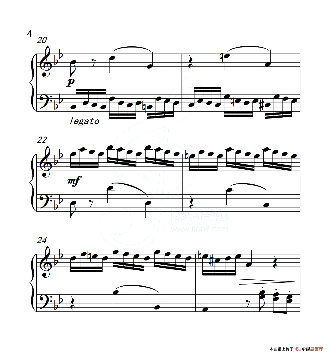 第五级B组 幻想曲（中国音乐学院钢琴考级作品1~6级）