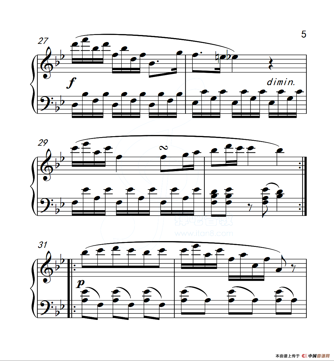 第五级A组 波兰舞曲（中国音乐学院钢琴考级作品1~6级）