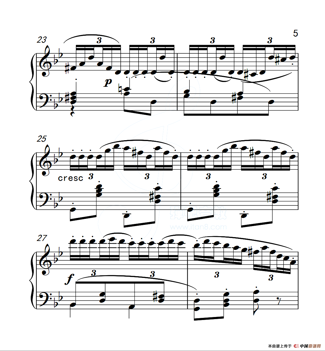 第五级A组 练习曲（中国音乐学院钢琴考级作品1~6级）