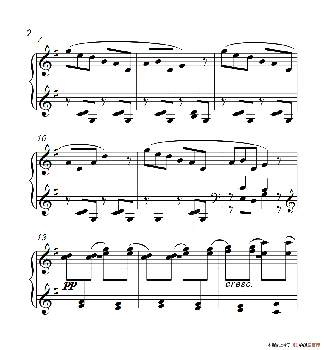 第四级 雪花（中国音乐学院钢琴考级作品1~6级）