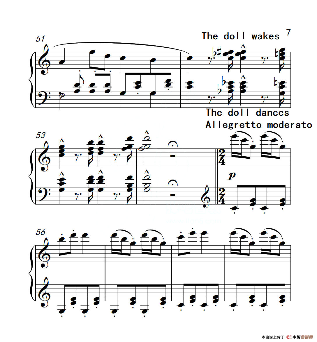 第四级B组 洋娃娃的梦（中国音乐学院钢琴考级作品1~6级）