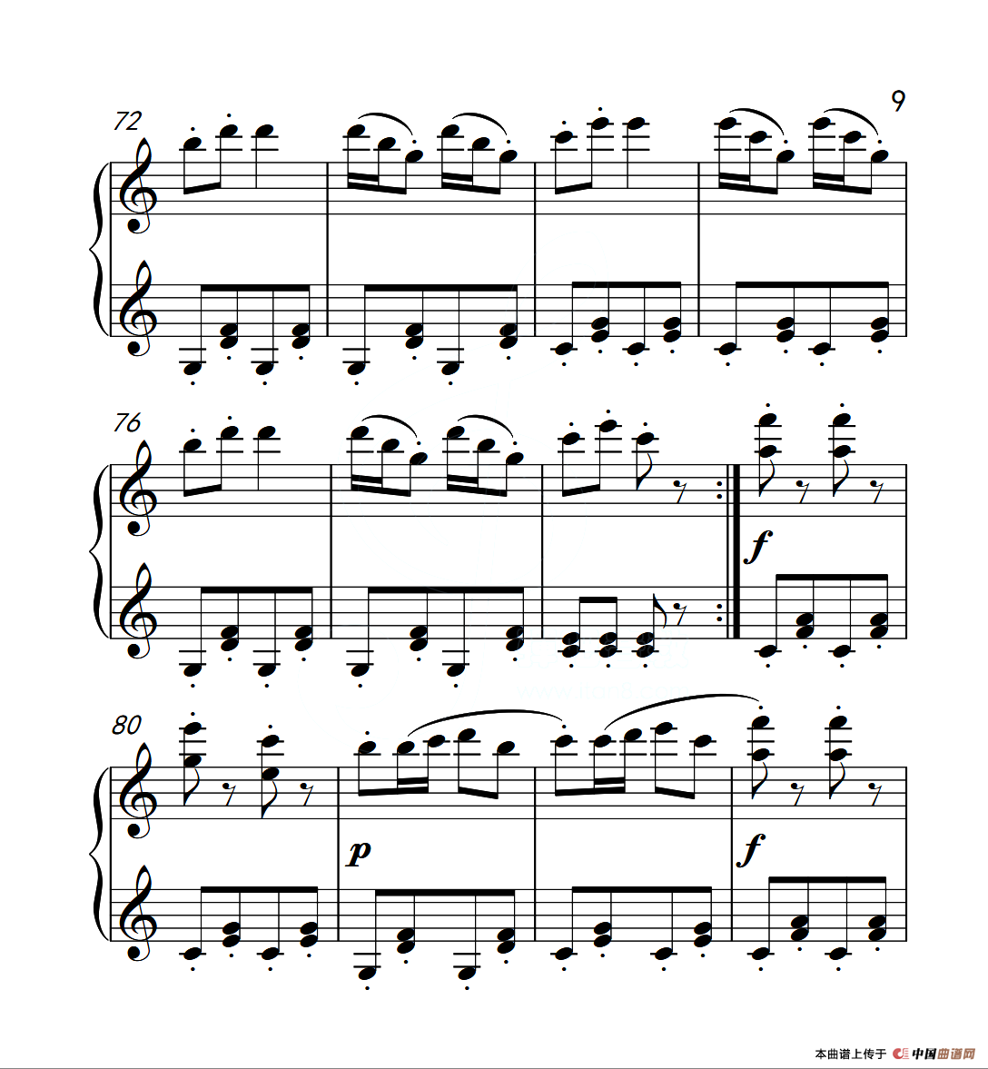 第四级B组 洋娃娃的梦（中国音乐学院钢琴考级作品1~6级）