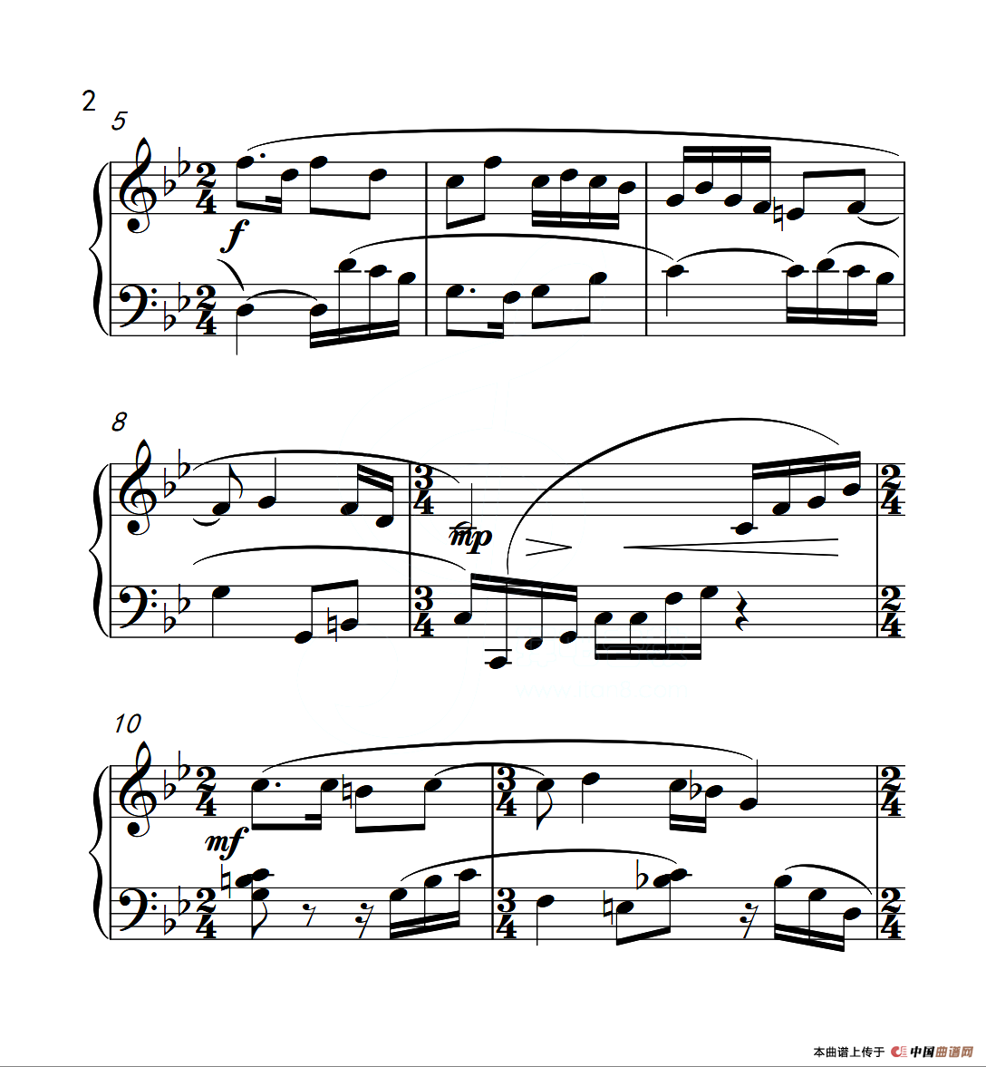 第四级B组 送大哥（中国音乐学院钢琴考级作品1~6级）