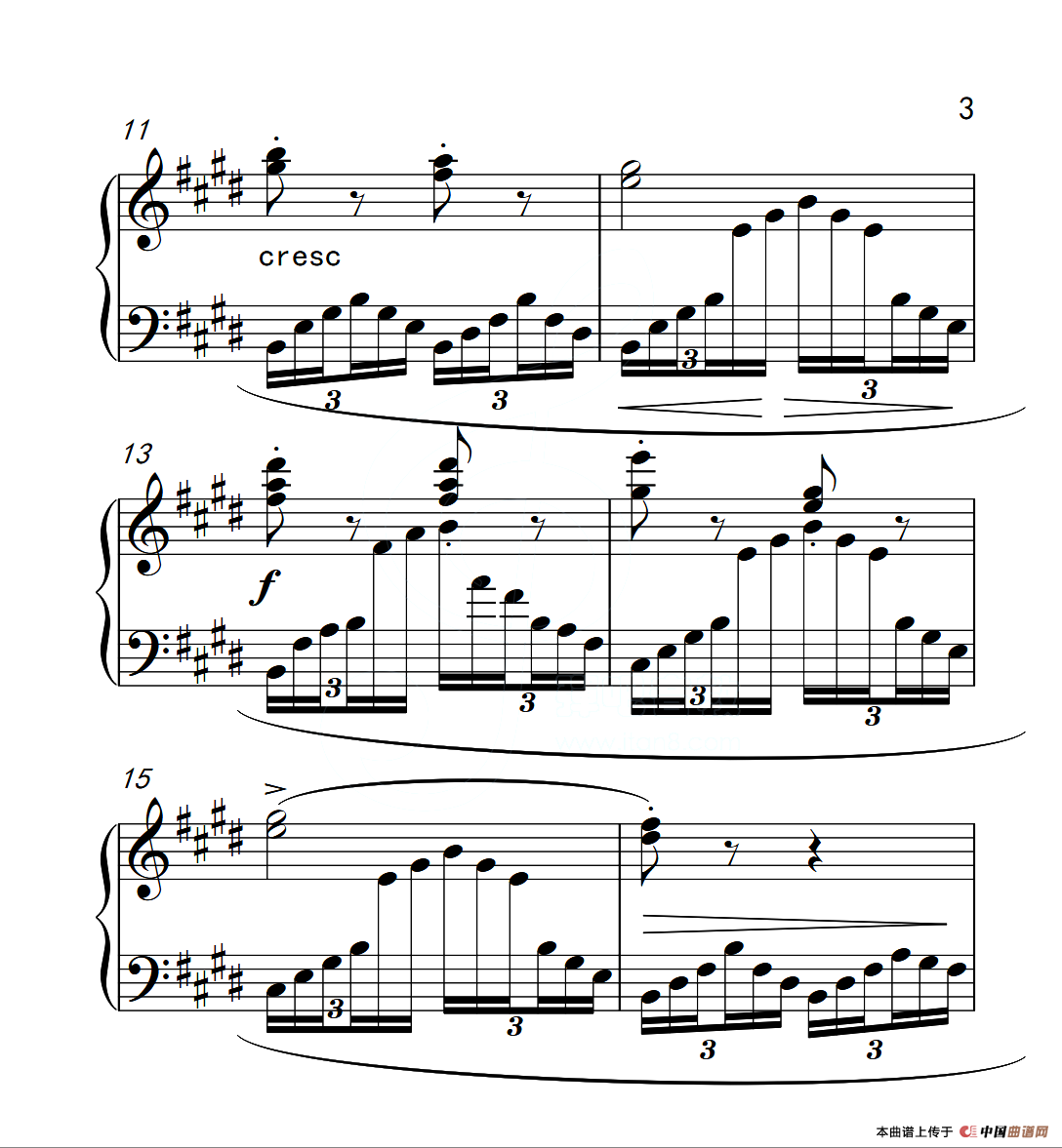 第四级B组 练习曲（中国音乐学院钢琴考级作品1~6级）