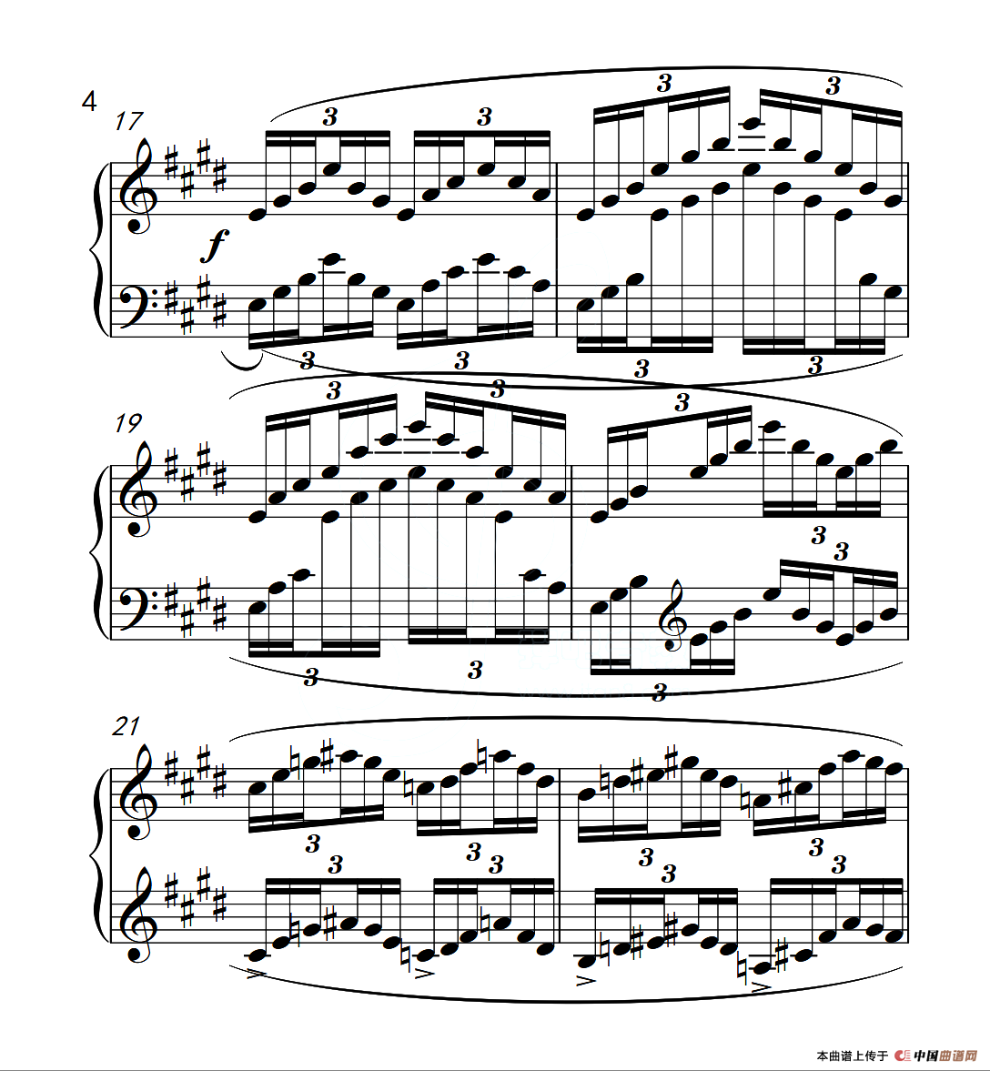 第四级B组 练习曲（中国音乐学院钢琴考级作品1~6级）