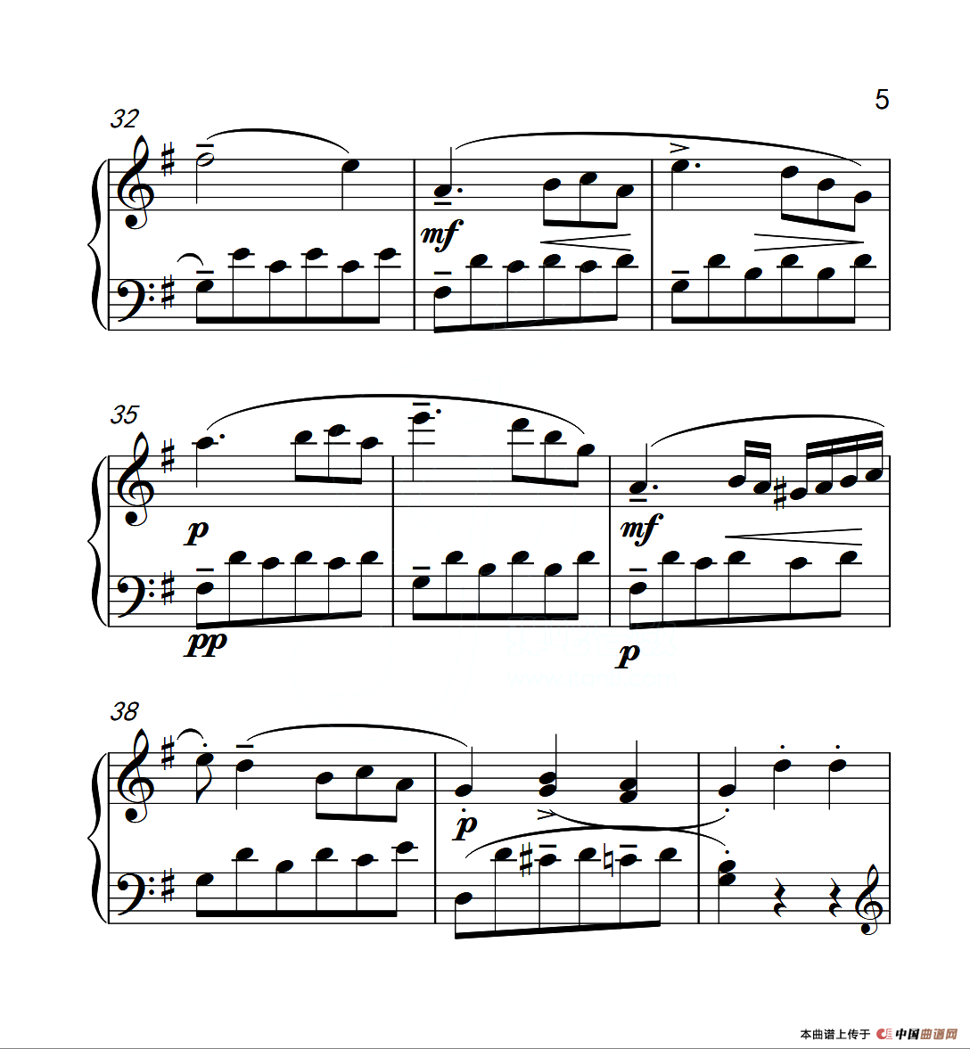 第四级A组 G大调小奏鸣曲（中国音乐学院钢琴考级作品1~6级）