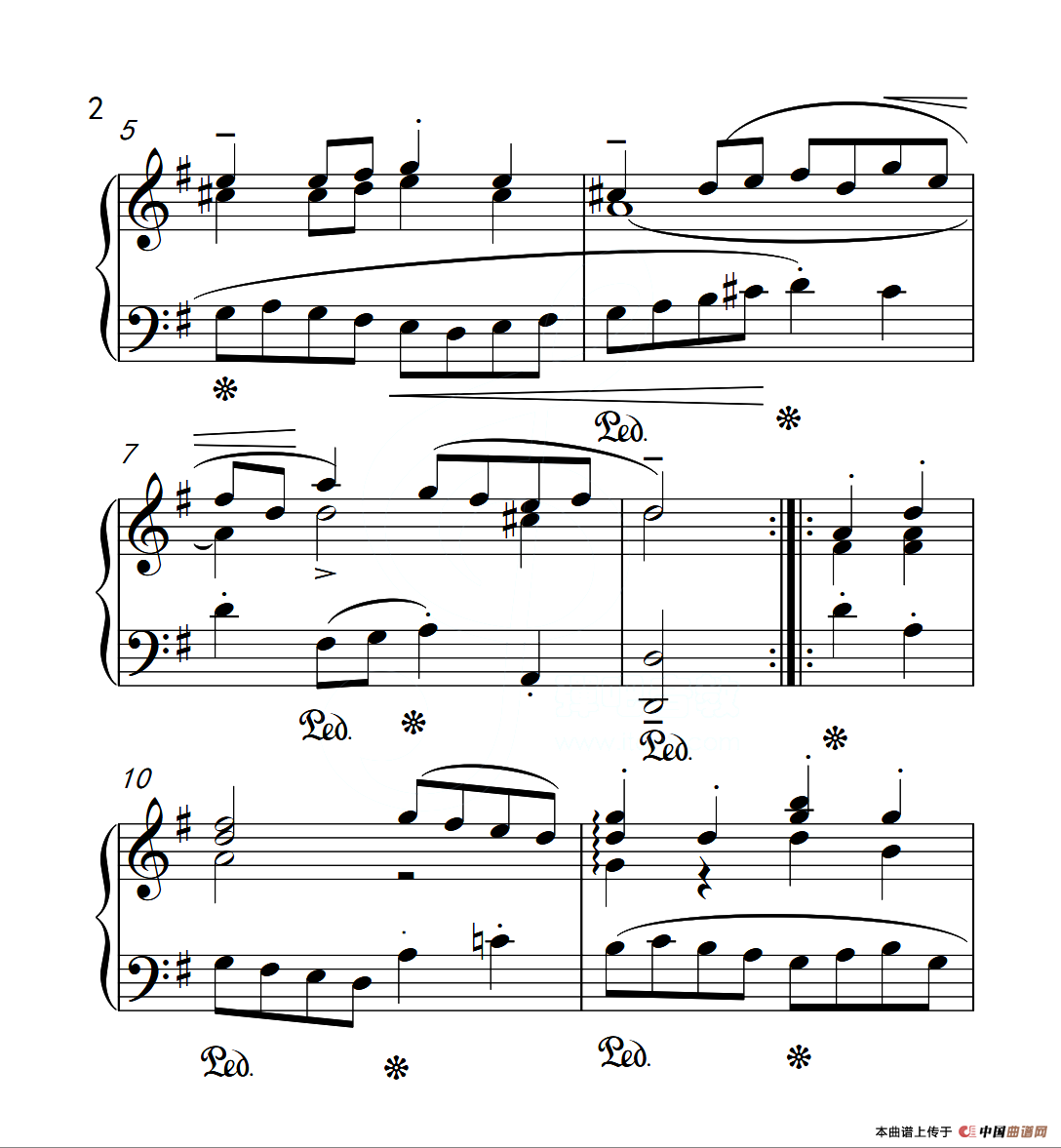 第四级A组 加伏特（中国音乐学院钢琴考级作品1~6级）