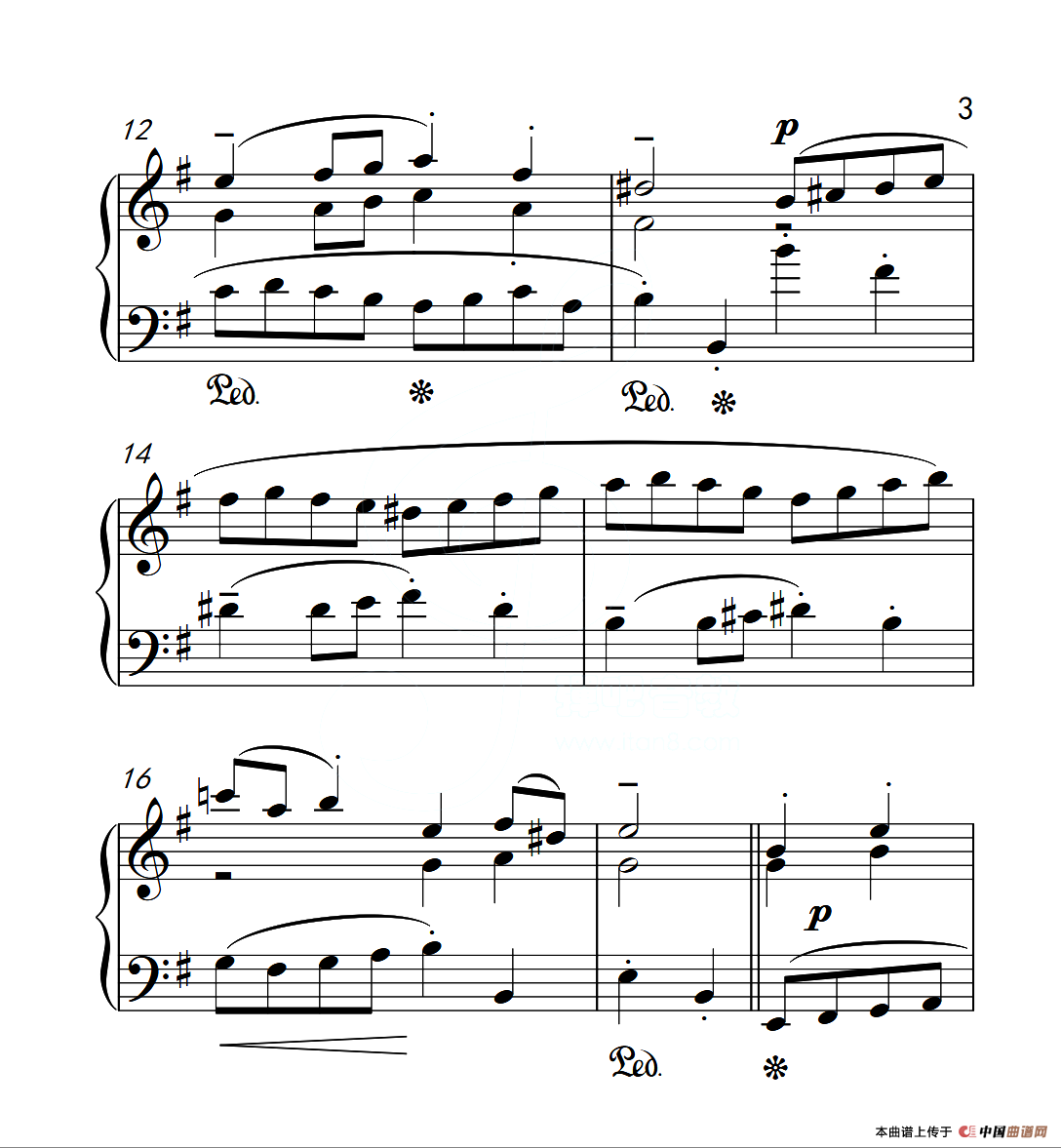 第四级A组 加伏特（中国音乐学院钢琴考级作品1~6级）