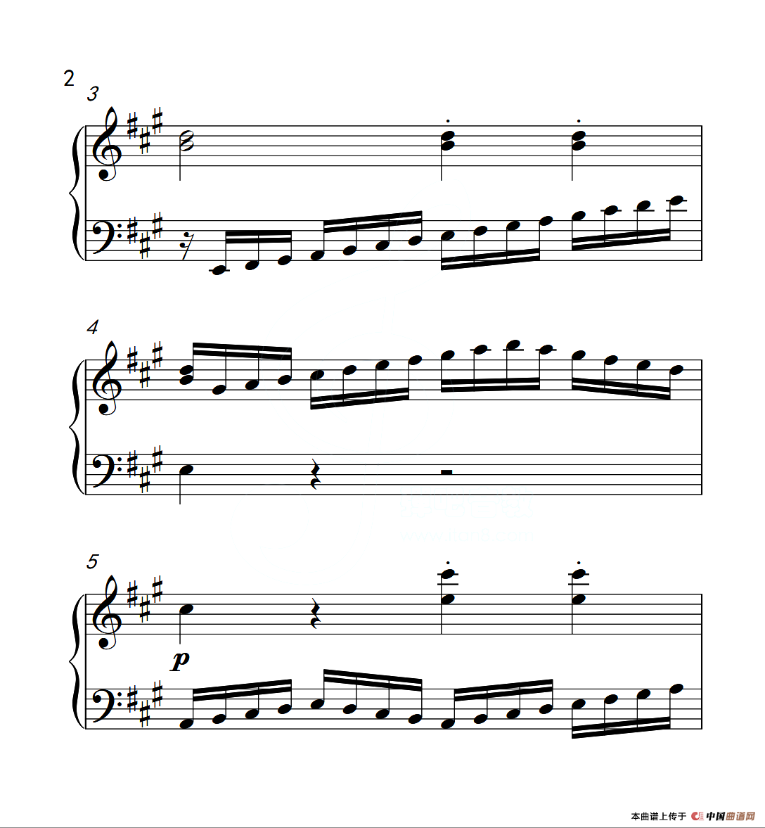 第四级A组 练习曲（中国音乐学院钢琴考级作品1~6级）