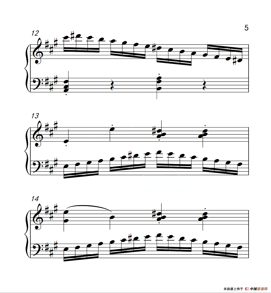 第四级A组 练习曲（中国音乐学院钢琴考级作品1~6级）