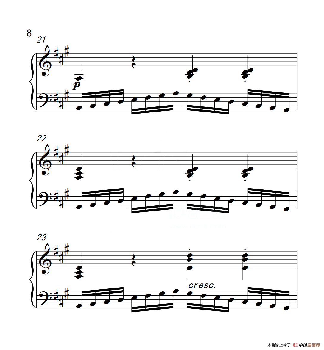 第四级A组 练习曲（中国音乐学院钢琴考级作品1~6级）