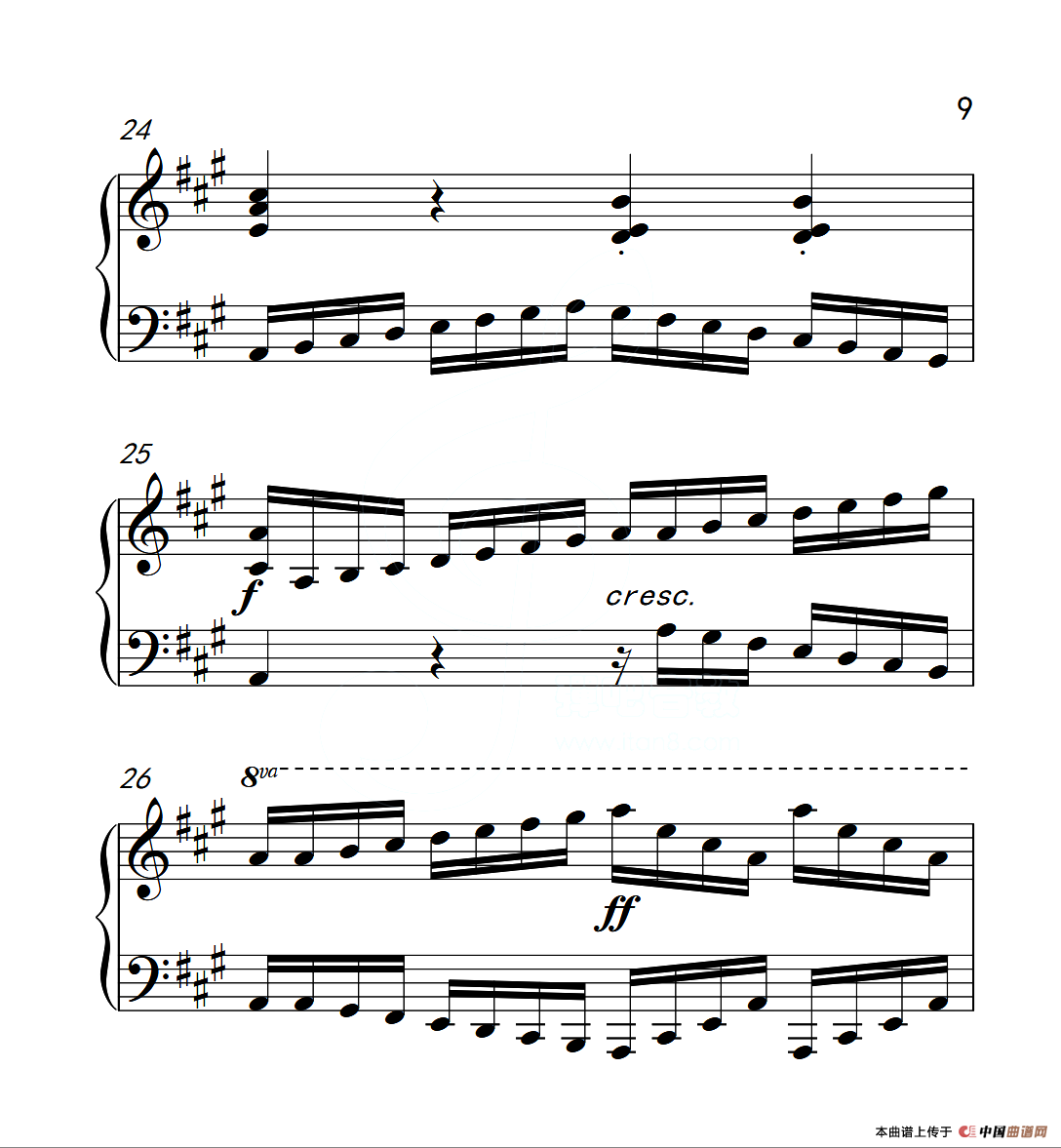 第四级A组 练习曲（中国音乐学院钢琴考级作品1~6级）