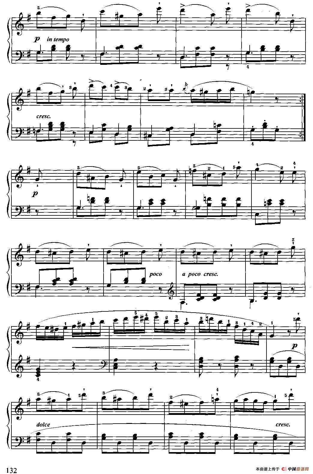 G大调小奏鸣曲（第三乐章）