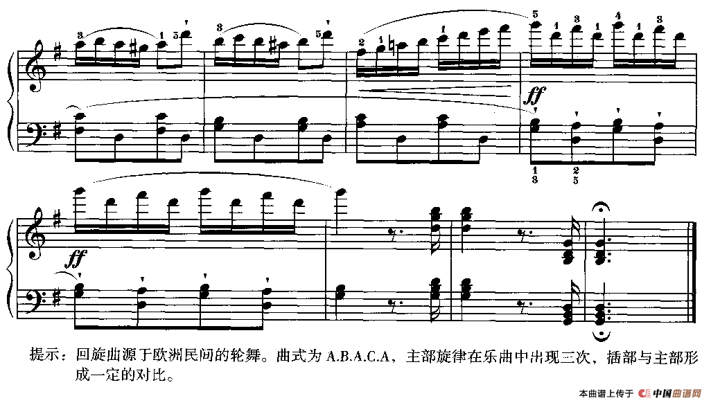 G大调小奏鸣曲（第三乐章）