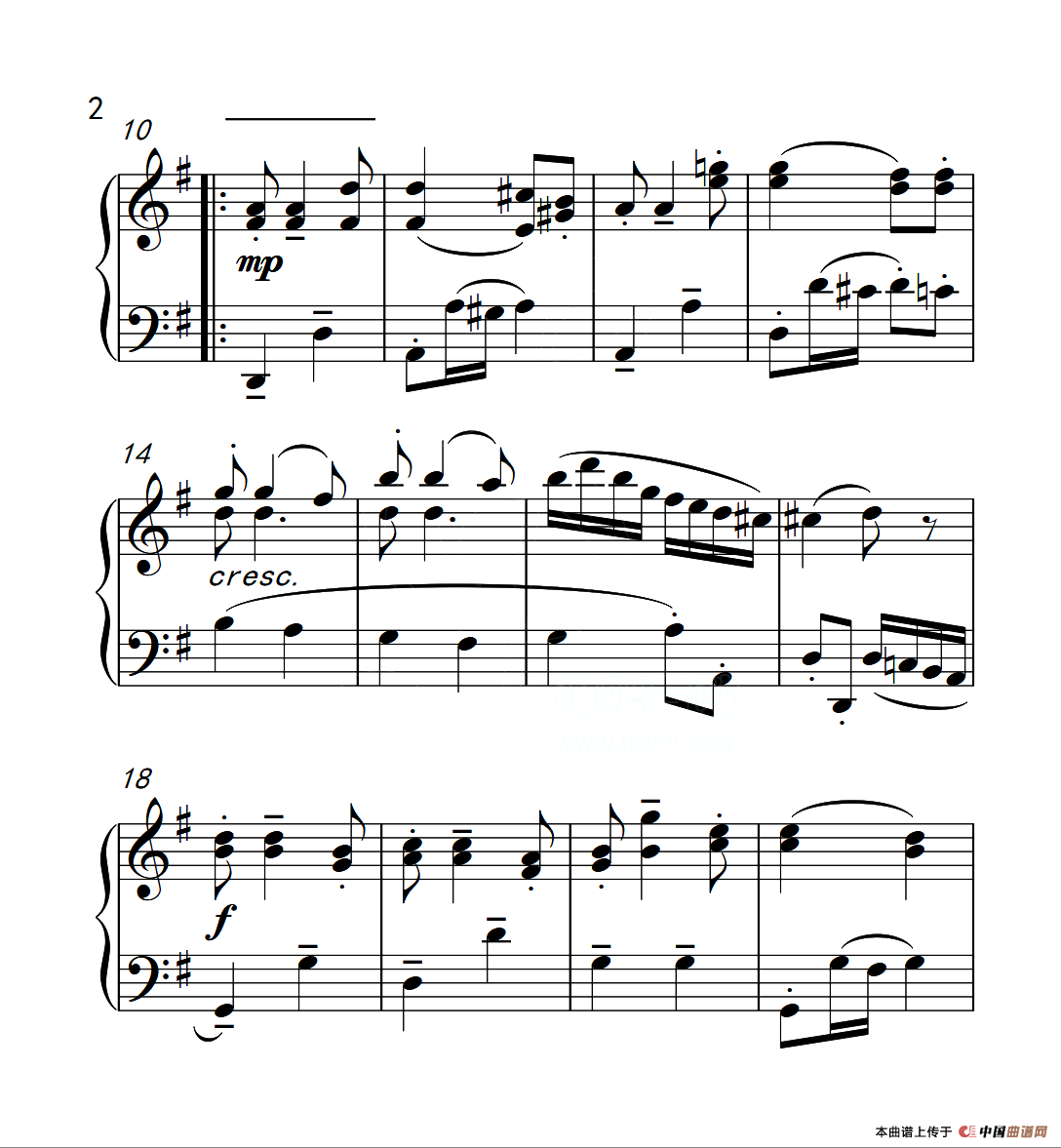 第三级 诙谐曲（中国音乐学院钢琴考级作品1~6级）