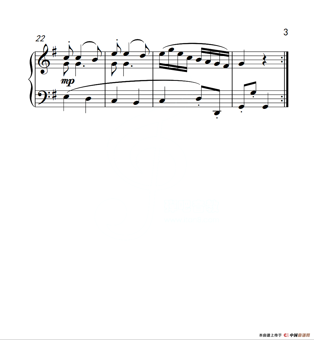 第三级 诙谐曲（中国音乐学院钢琴考级作品1~6级）