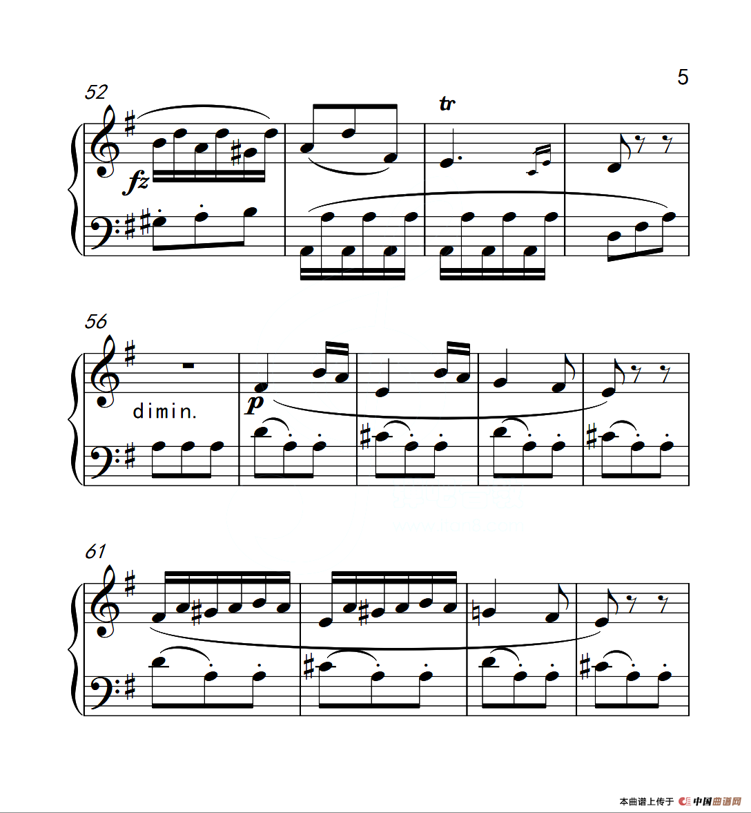 第三级B组 小奏鸣曲（中国音乐学院钢琴考级作品1~6级）