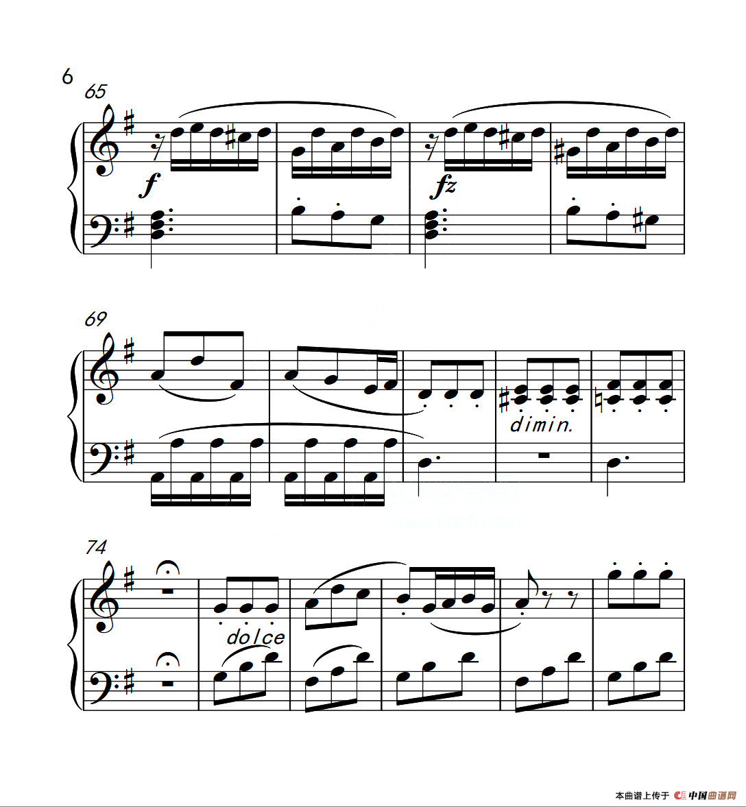 第三级B组 小奏鸣曲（中国音乐学院钢琴考级作品1~6级）