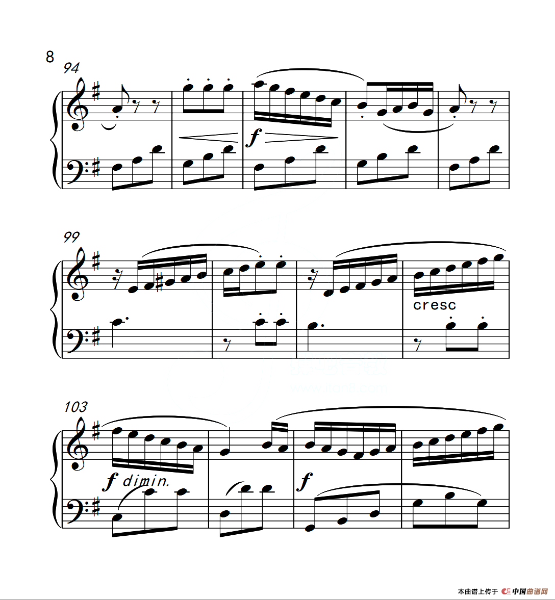 第三级B组 小奏鸣曲（中国音乐学院钢琴考级作品1~6级）