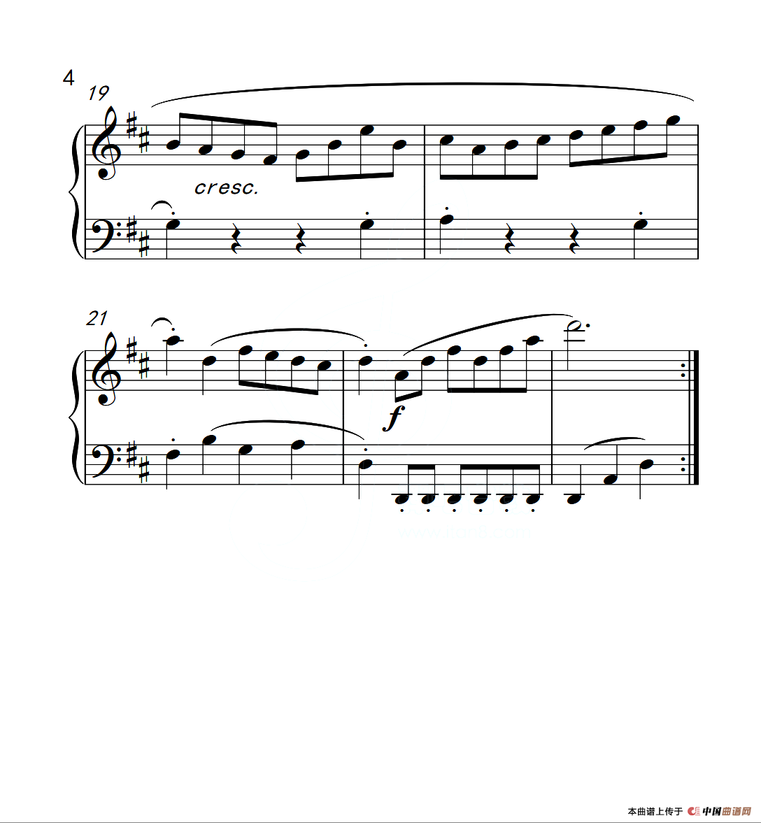 第三级B组 进行曲（中国音乐学院钢琴考级作品1~6级）