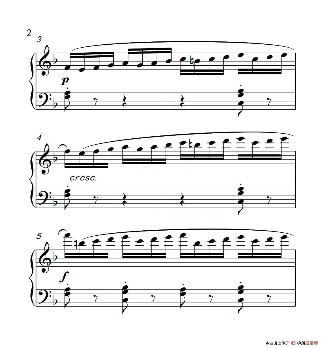 第三级B组 练习曲（中国音乐学院钢琴考级作品1~6级）