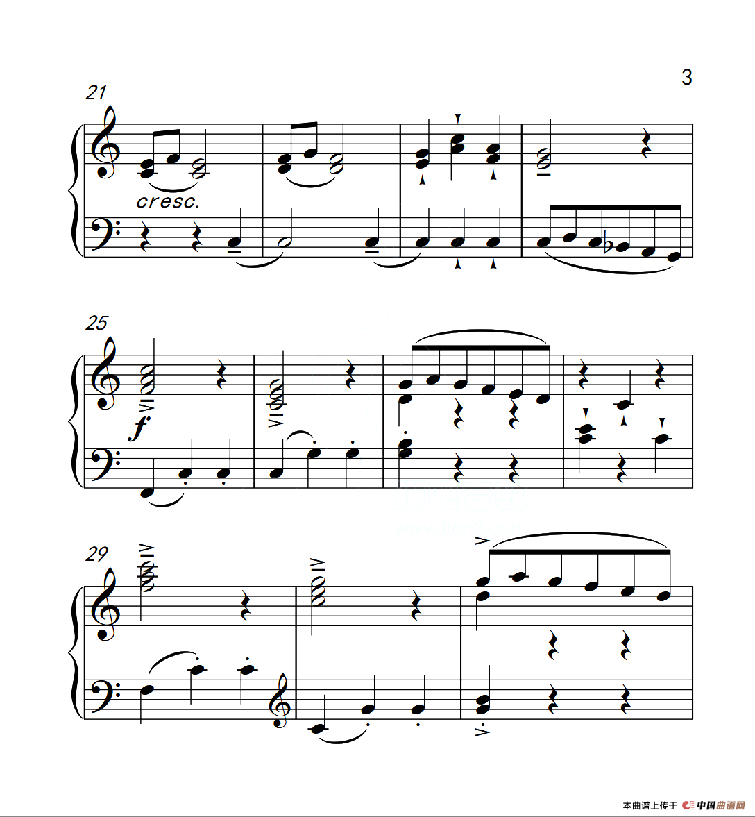 第三级A组 小指挥员（中国音乐学院钢琴考级作品1~6级）