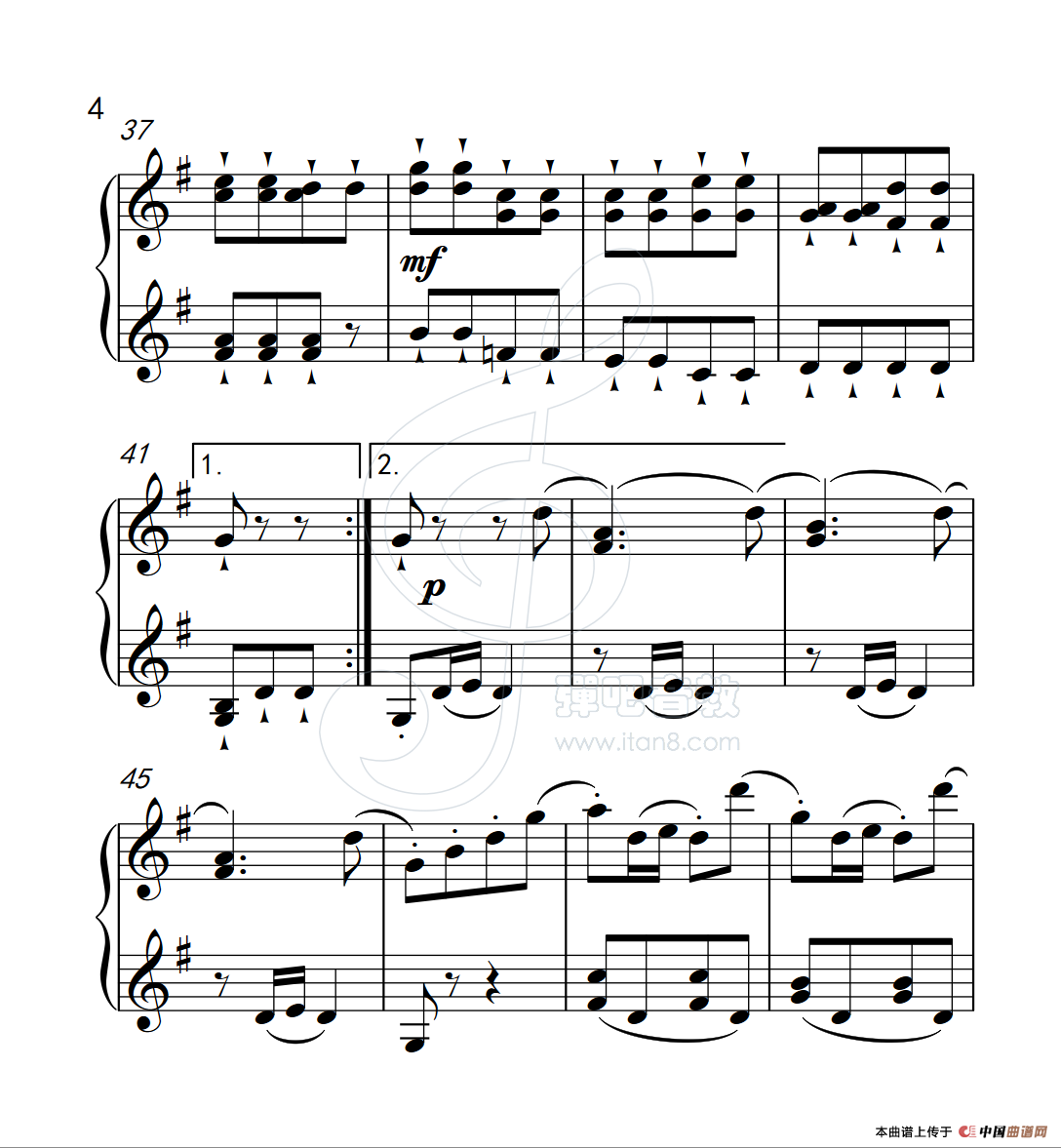 第二级 蜂蜜和三叶草（中国音乐学院钢琴考级作品1~6级）