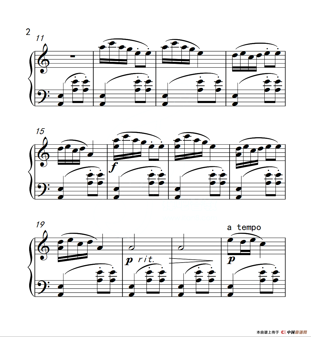 第二级B组 拉骆驼（中国音乐学院钢琴考级作品1~6级）