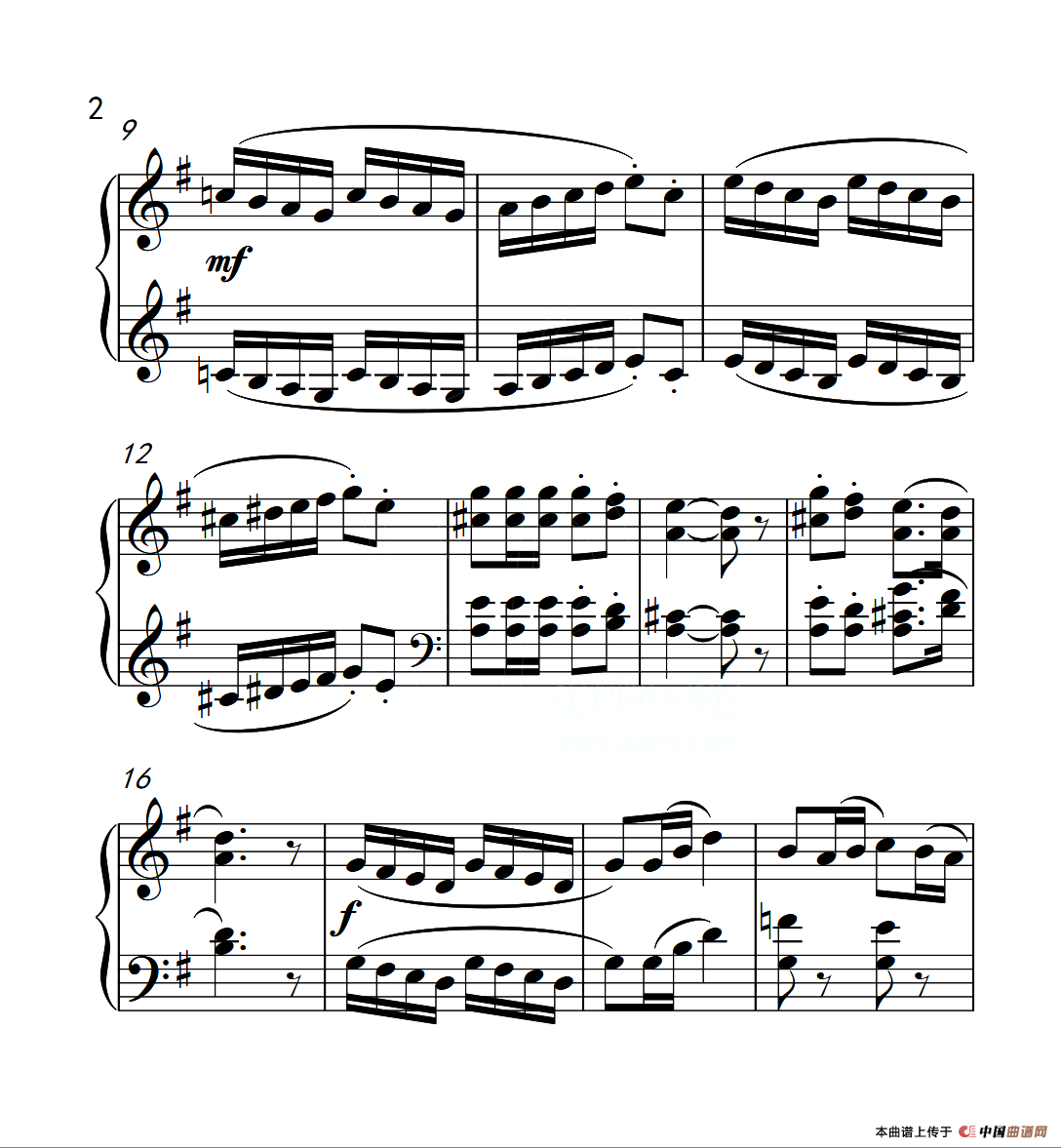 第一级 练习曲（中国音乐学院钢琴考级作品1~6级）