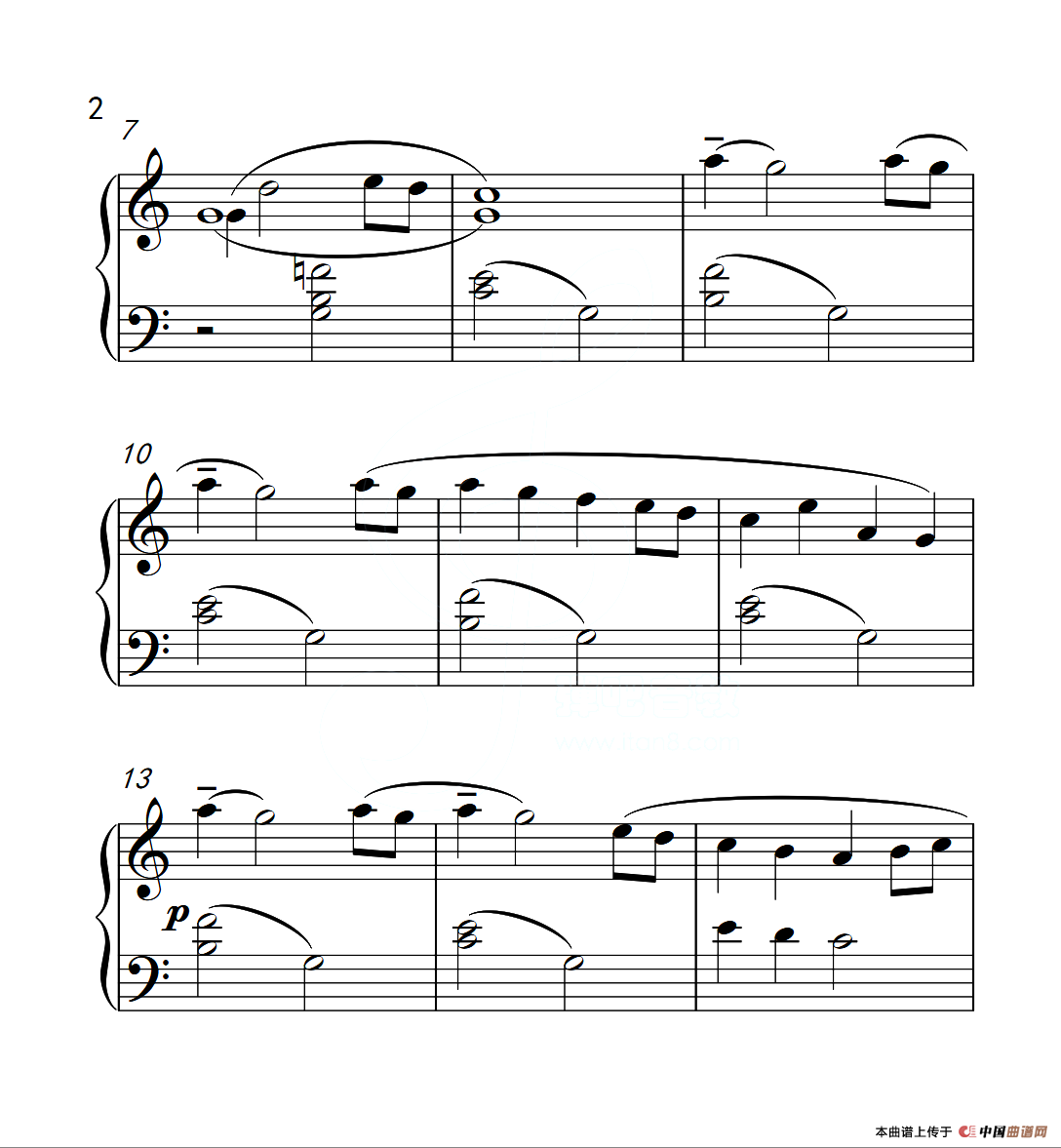 第一级 春天（中国音乐学院钢琴考级作品1~6级）