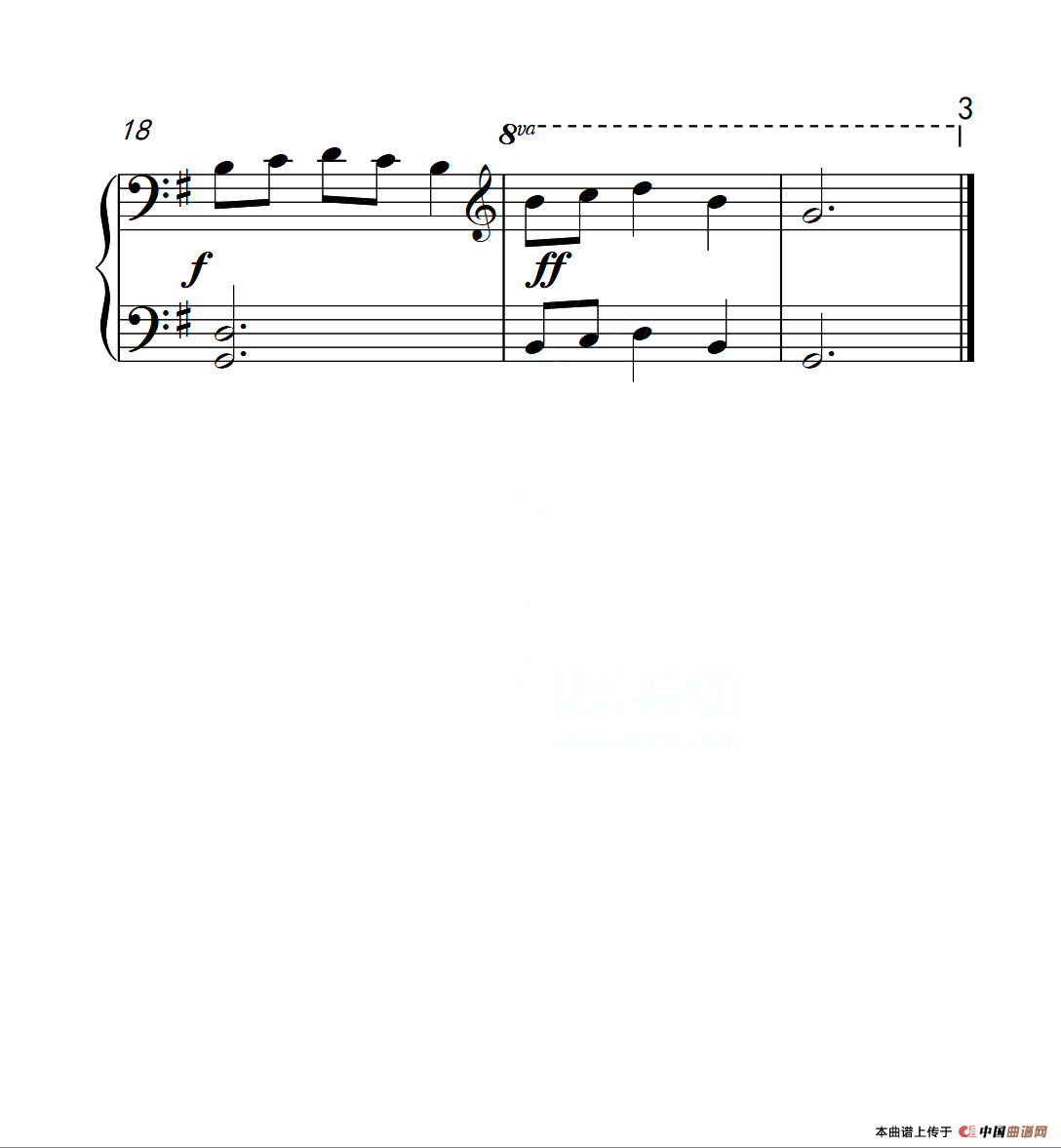 第一级B组 青蛙大合唱（中国音乐学院钢琴考级作品1~6级）