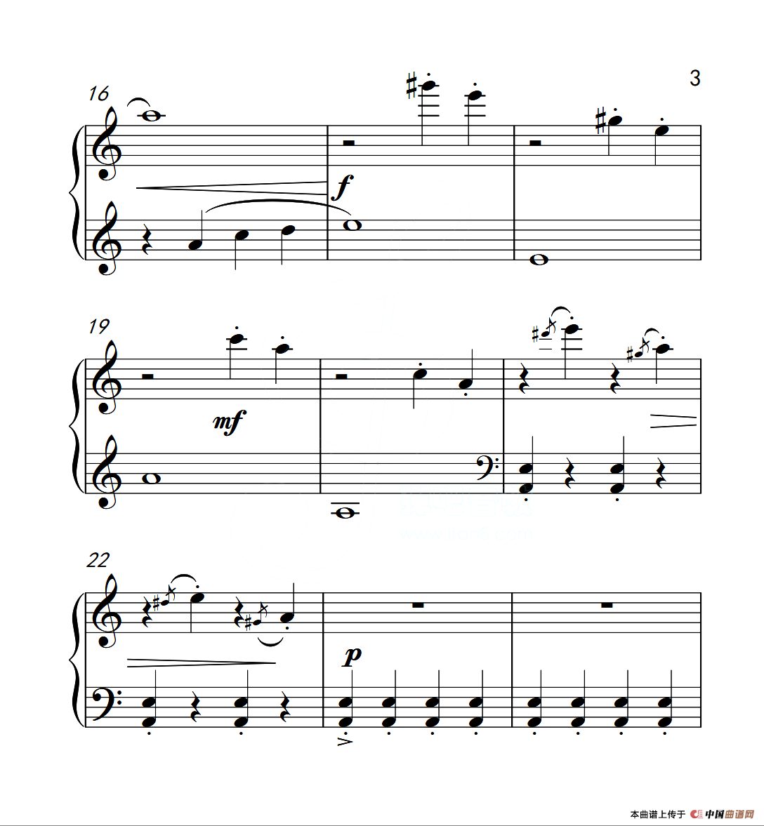 第一级B组 小猴走钢丝（中国音乐学院钢琴考级作品1~6级）