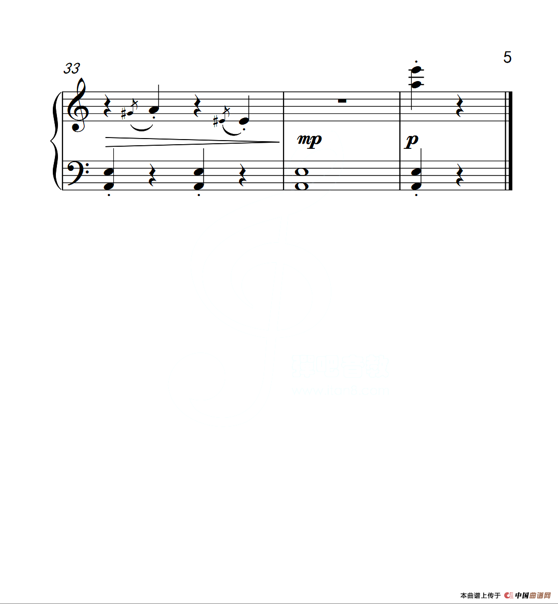 第一级B组 小猴走钢丝（中国音乐学院钢琴考级作品1~6级）