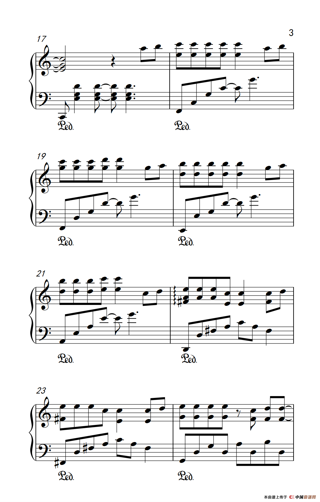 告白气球 （《弹吧音教》制谱版）