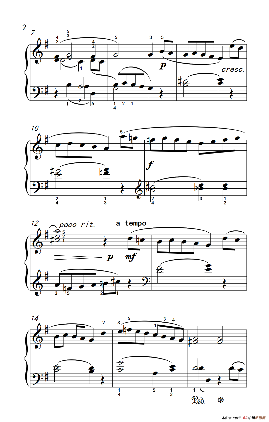 第三级 1.帕都亚那舞曲（中央音乐学院 钢琴（业余）考级教程 1-3级）