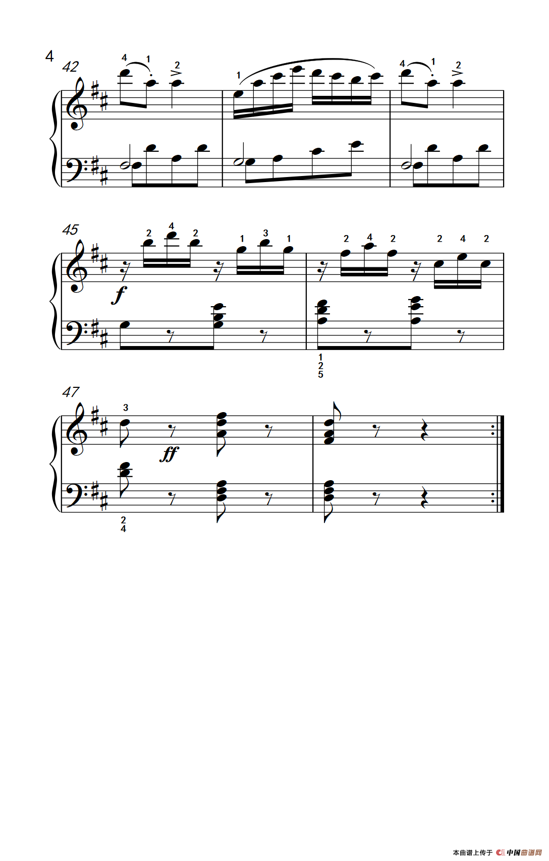 第三级 1.愉快的旅行（中央音乐学院 钢琴（业余）考级教程 1-3级）